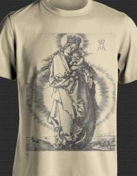 The Virgin and Child on a Crescent Moon shirt